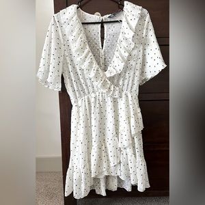 Zara Polka Dot Ruffle Dress